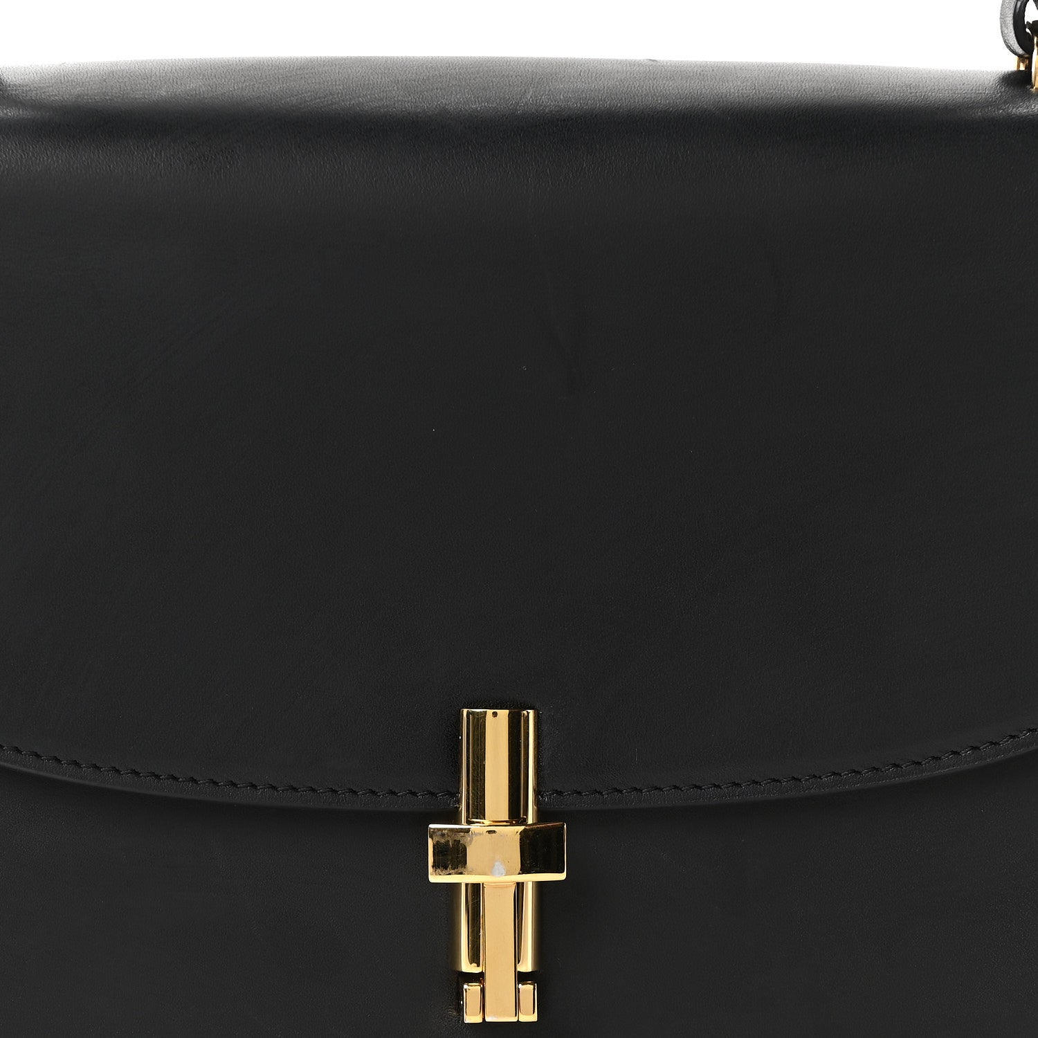 The Row Sleek Calfskin The Sofia 8.75 Top Handle Black 6 of 8