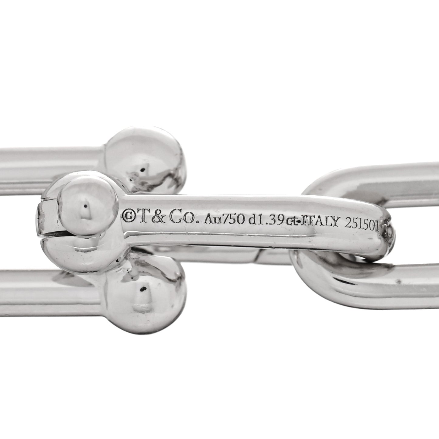 18K White Gold Diamond Medium HardWear Link Bracelet