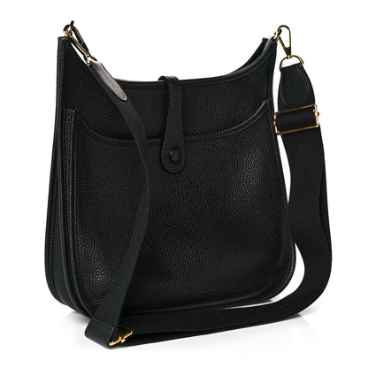 Hermes Taurillon Clemence Evelyne III PM Black 3 of 12