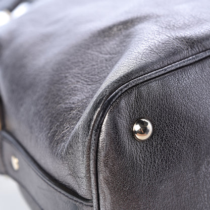 Saint Laurent Metallic Calfskin Oversized Muse Gunmetal 16 of 26