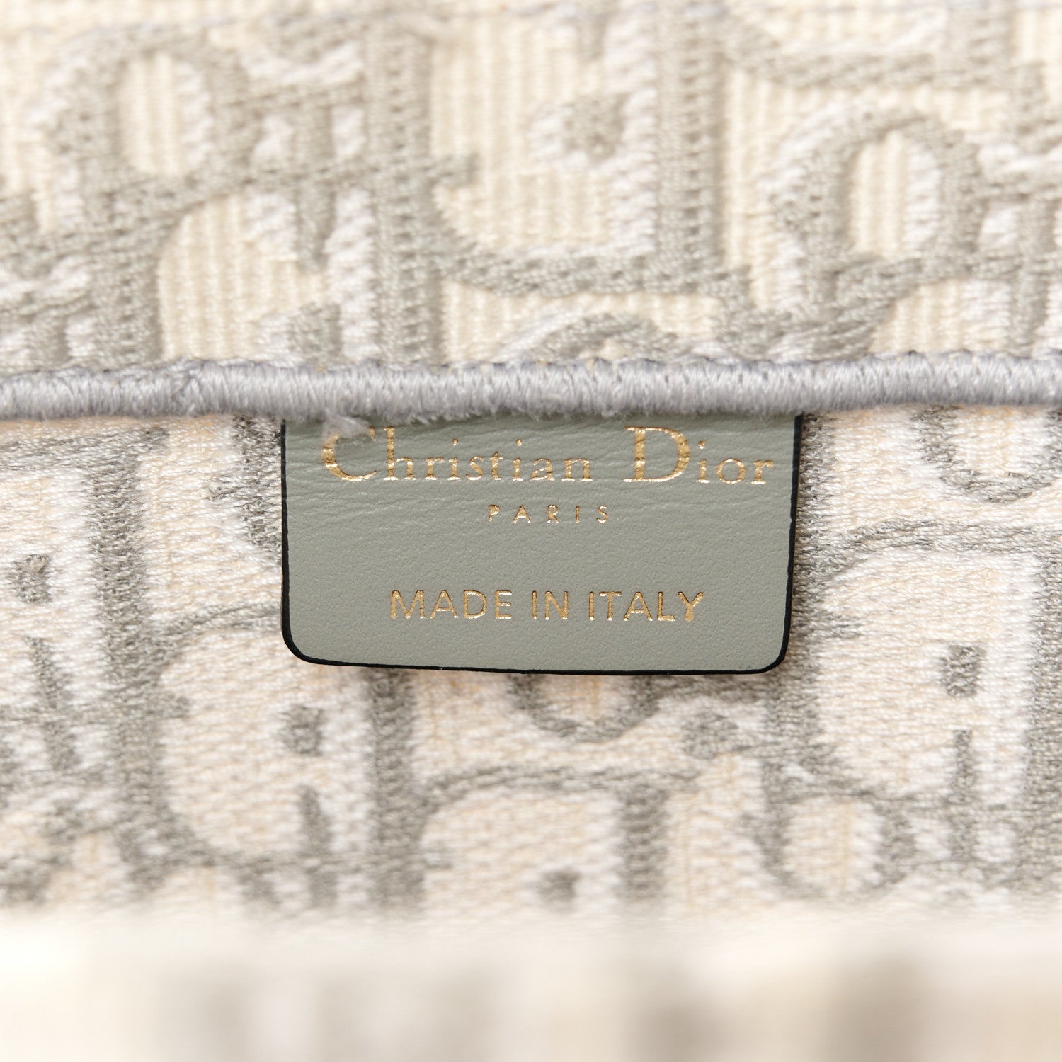 Christian Dior Oblique Medium Book Tote Grey 6 of 10