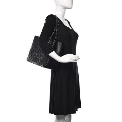 Chanel Caviar Quilted Grand Shopping Tote GST Black 2 of 9