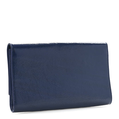 Saint Laurent Textured Patent Monogram Large Belle De Jour Clutch Clutch 3 of 12