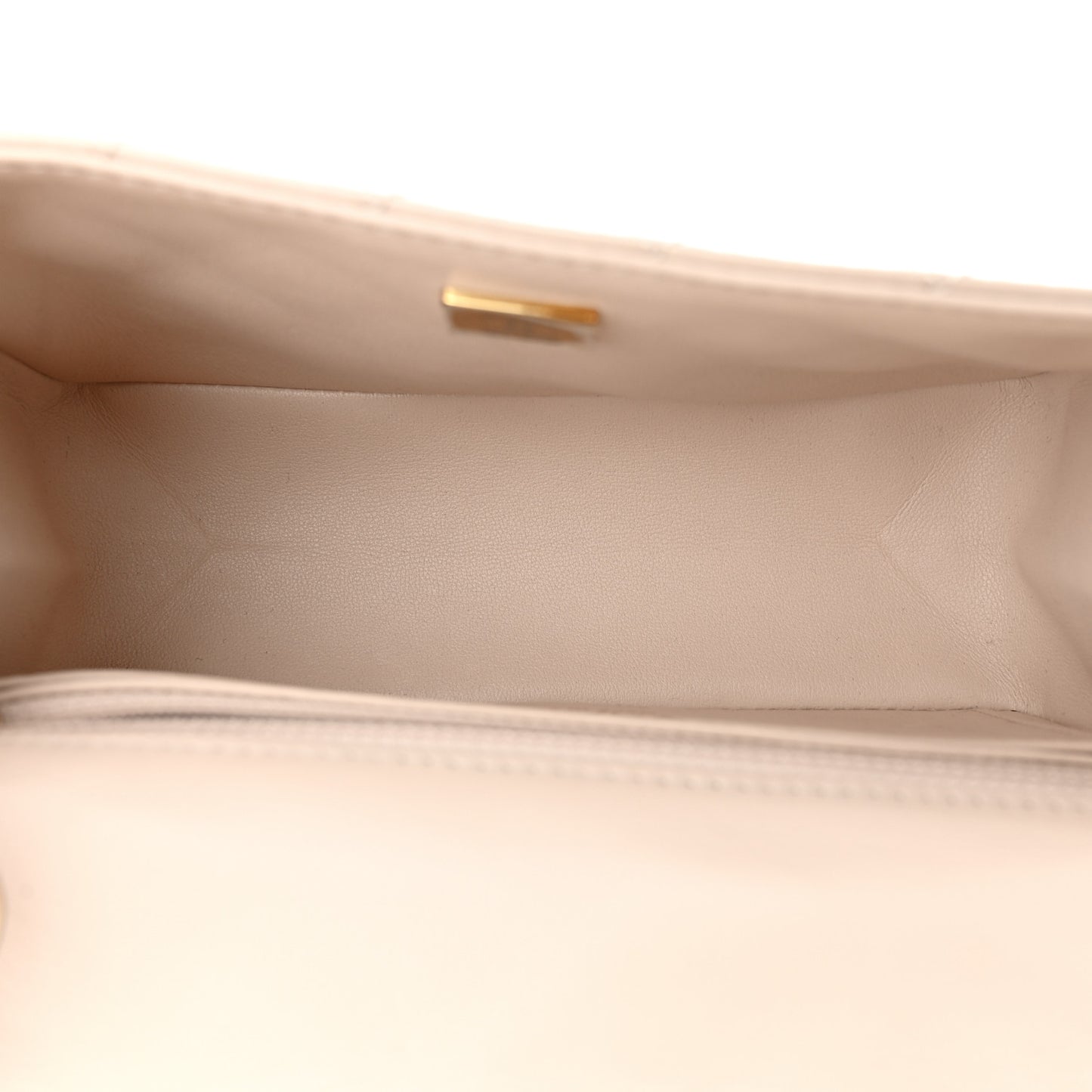 Aged Calfskin Quilted 2.55 Reissue Mini Flap Ecru