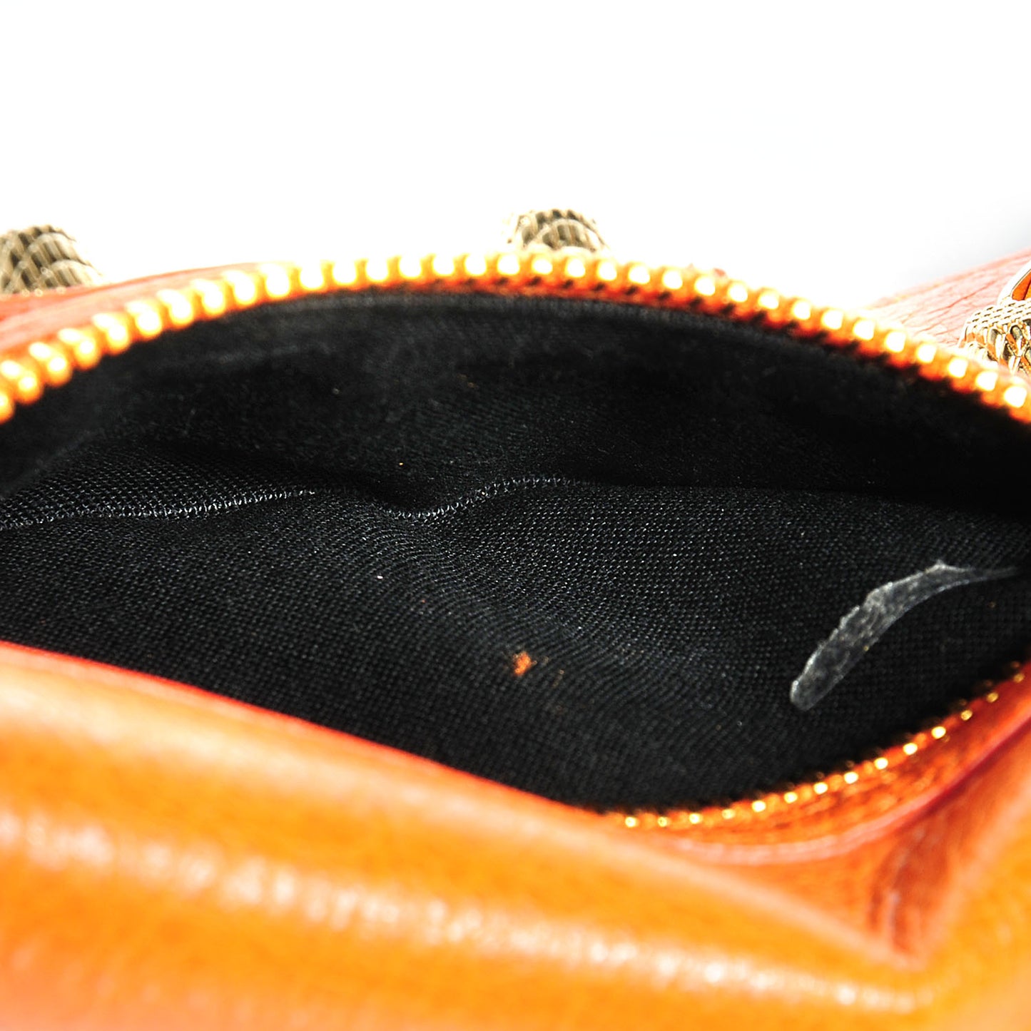 Agneau Giant Gold Money Wallet Tangerine