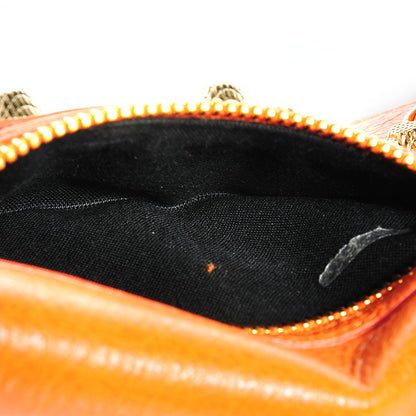 Balenciaga Agneau Giant Gold Money Wallet Tangerine 9 of 9