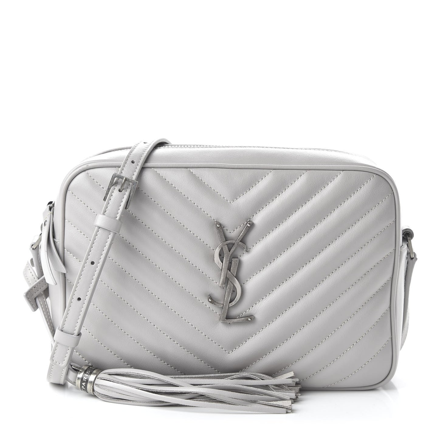 Calfskin Matelasse Monogram Lou Camera Bag Granite