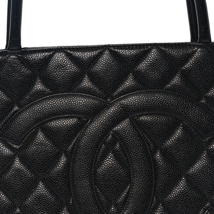 Chanel Caviar Quilted Medallion Tote Black 8 of 10