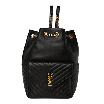 Saint Laurent Lambskin Matelasse Monogram Joe Backpack Black 1 of 19