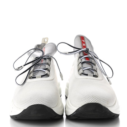 Prada Mesh Neoprene America's Cup 45mm Sneakers 38.5 White Alluminio 2 of 10