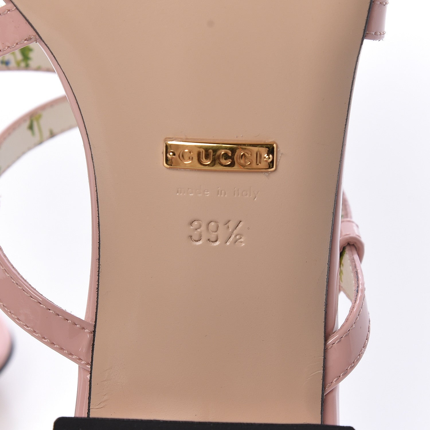 Gucci Patent Bee Thong Sandal 39.5 Perfect Pink 8 of 10