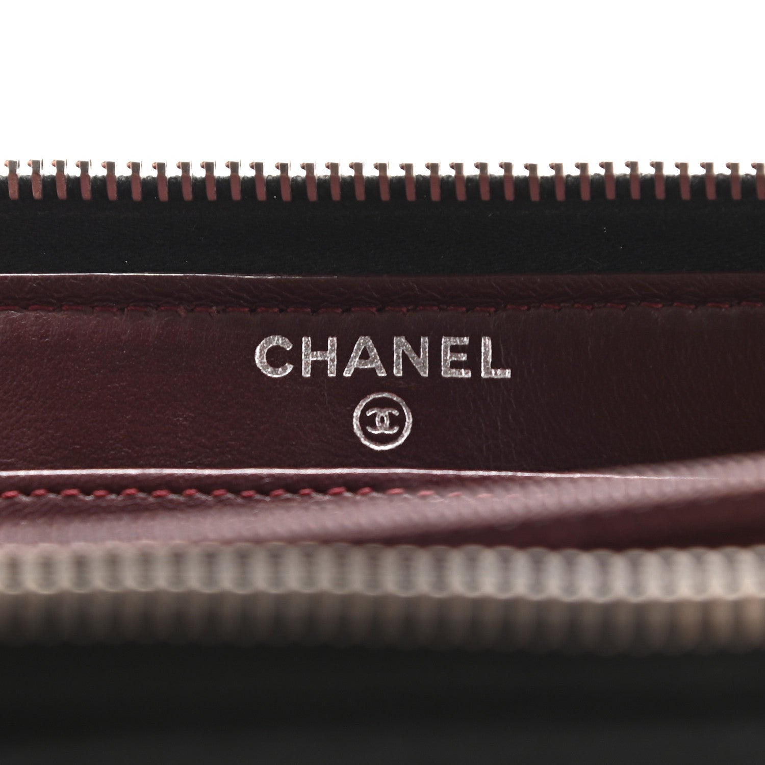 Chanel Lambskin Quilted Large Gusset Zip Around Wallet Black 7 of 11