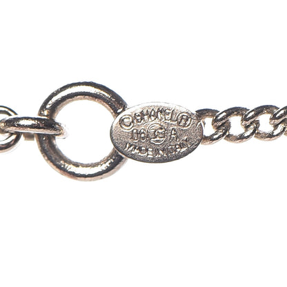 Chanel Crystal CC Hoop Necklace Pink Gold 5 of 6