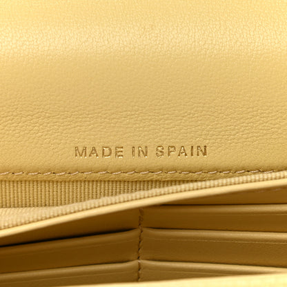 Chanel Lambskin Quilted Chanel 19 Flap Wallet Yellow 7 of 9