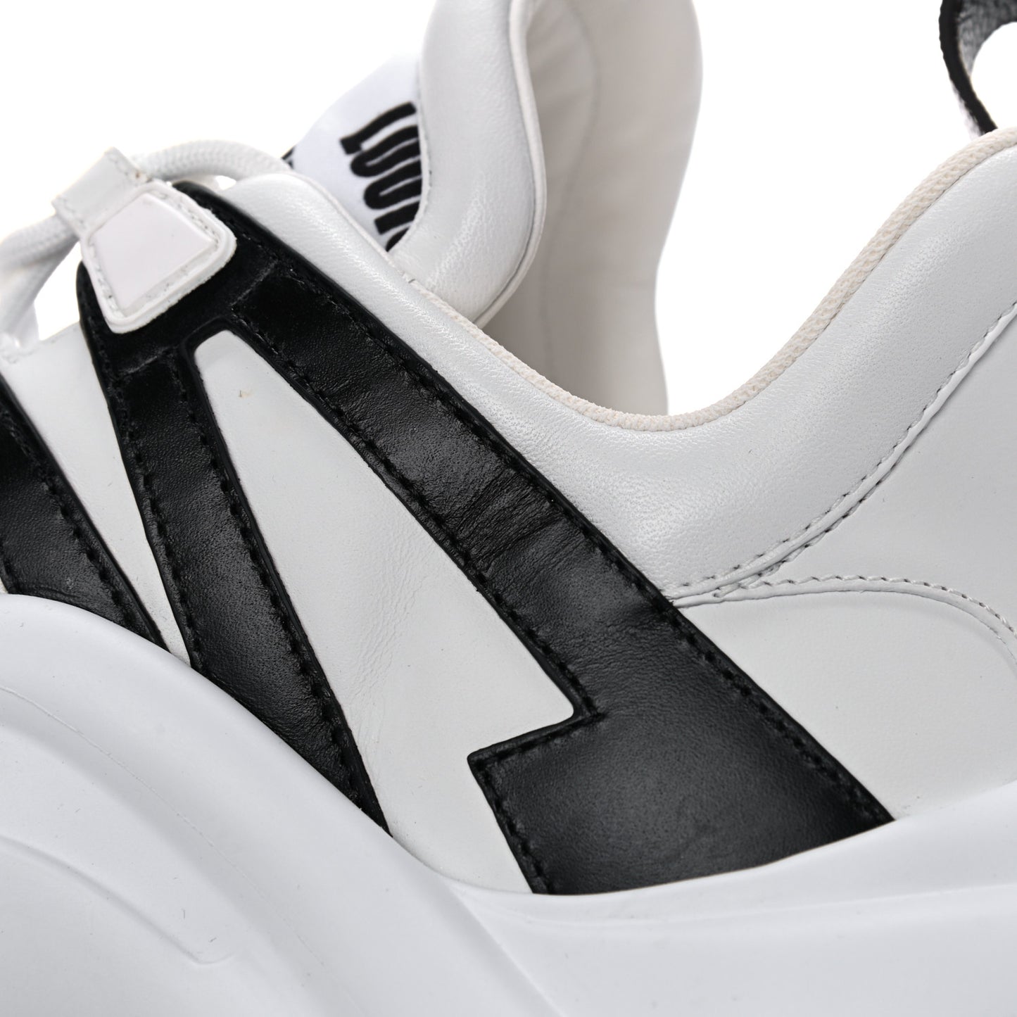 X FORNASETTI Calfskin Technical Nylon LV Archlight Sneaker 38 Black