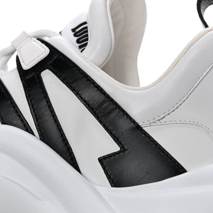 Louis Vuitton X FORNASETTI Calfskin Technical Nylon LV Archlight Sneaker 38 Black 7 of 14