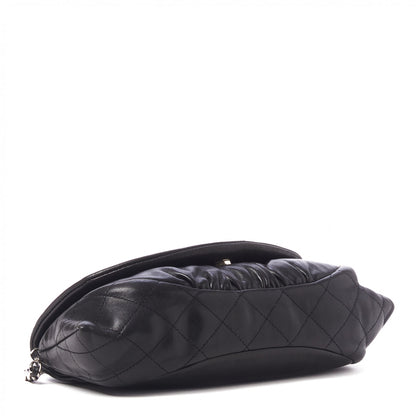 Chanel Lambskin Half Moon Wallet On Chain WOC Black 4 of 9