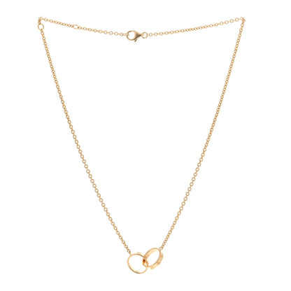 Cartier 18K Yellow Gold Interlocking LOVE Necklace 3 of 5