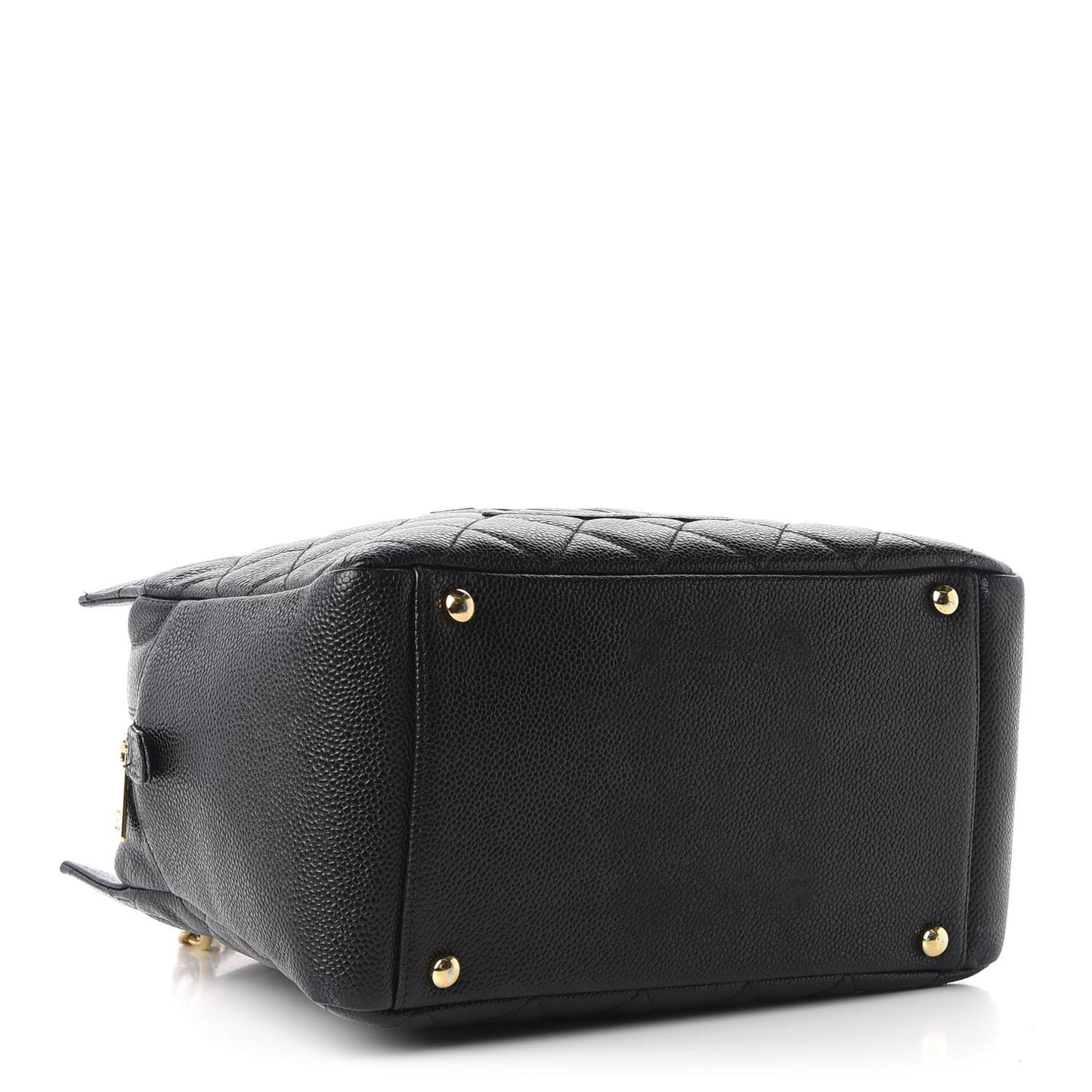 Caviar Quilted Petit Timeless Tote PTT Black