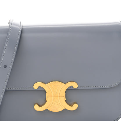 Celine Shiny Calfskin Teen Triomphe Pearl Blue 8 of 13