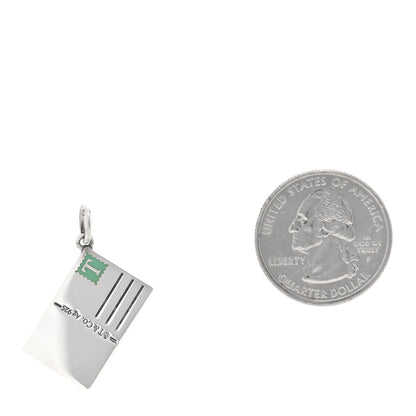 Tiffany Sterling Silver Enamel Canada Postcard Charm Blue 2 of 4