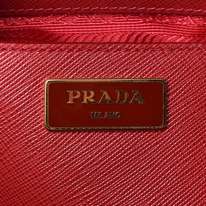 Prada Saffiano Medium Galleria Double Zip Tote Fuoco 6 of 16