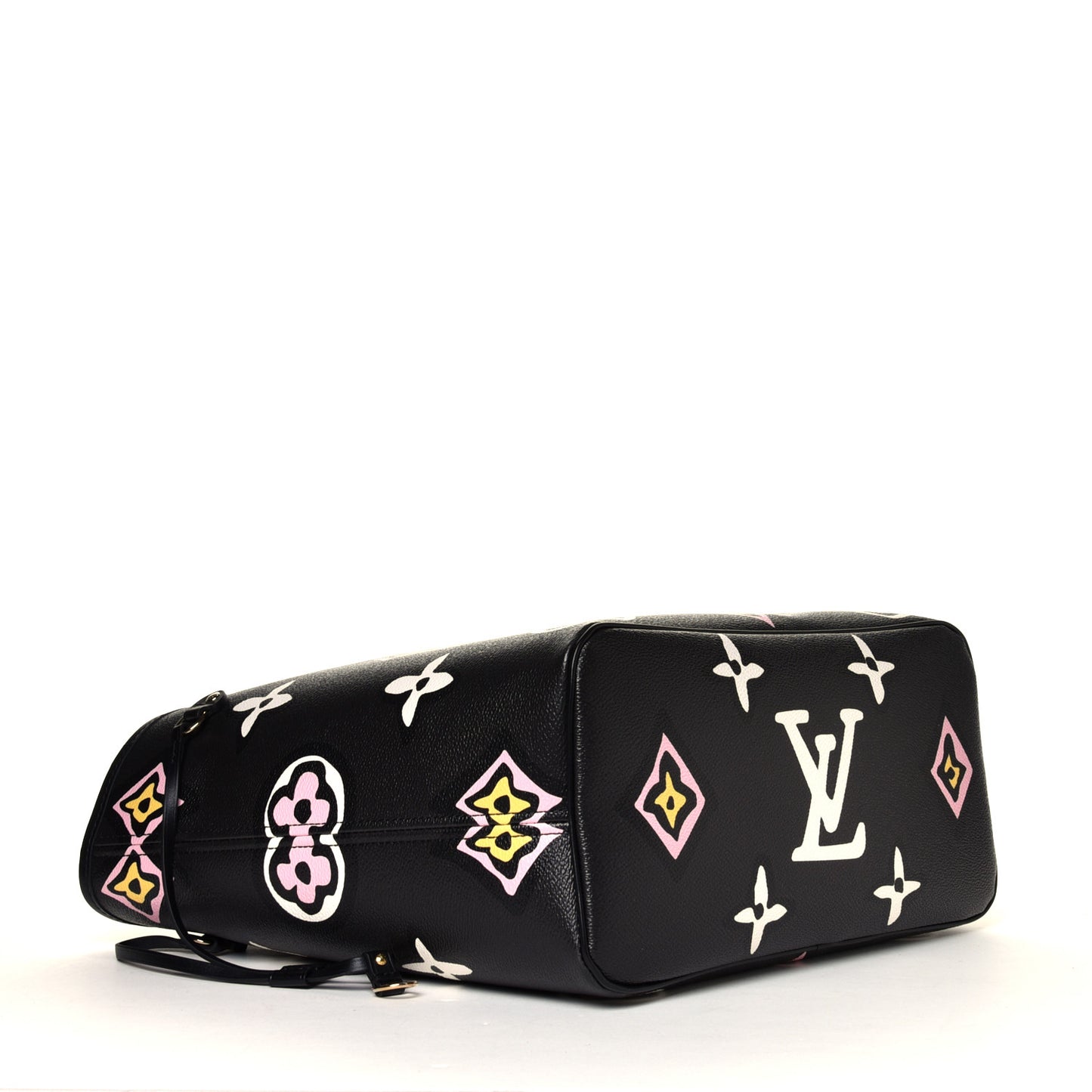 Monogram Giant Wild At Heart Neverfull MM Black
