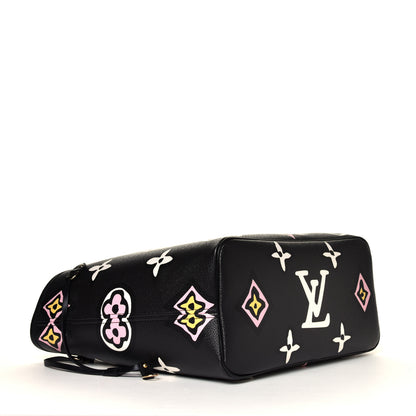 Louis Vuitton Monogram Giant Wild At Heart Neverfull MM Black 6 of 8