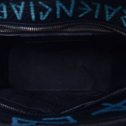 Balenciaga Agneau Arena Graffiti All Over XS Bazar Shopper Tote Black Multicolor 4 of 4