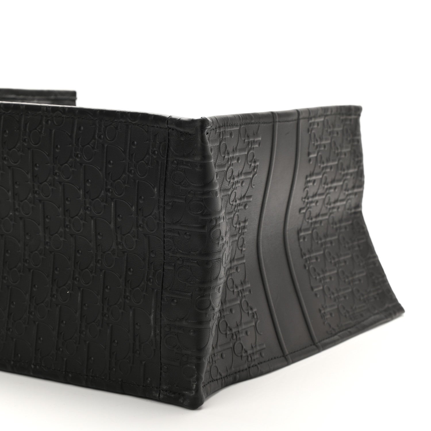 Christian Dior Oblique Calfskin Embossed Large Book Tote Black 8 of 8