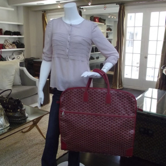 Goyard Wellington Garment Bag Red 2 of 10