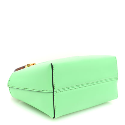 Fendi Vitello King Plexiglass Logo Embossed Mini By The Way Top Handle Boston Bag Edamame 4 of 9