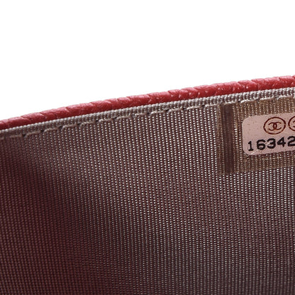 Chanel Caviar Timeless CC Wallet On Chain WOC Red 8 of 9