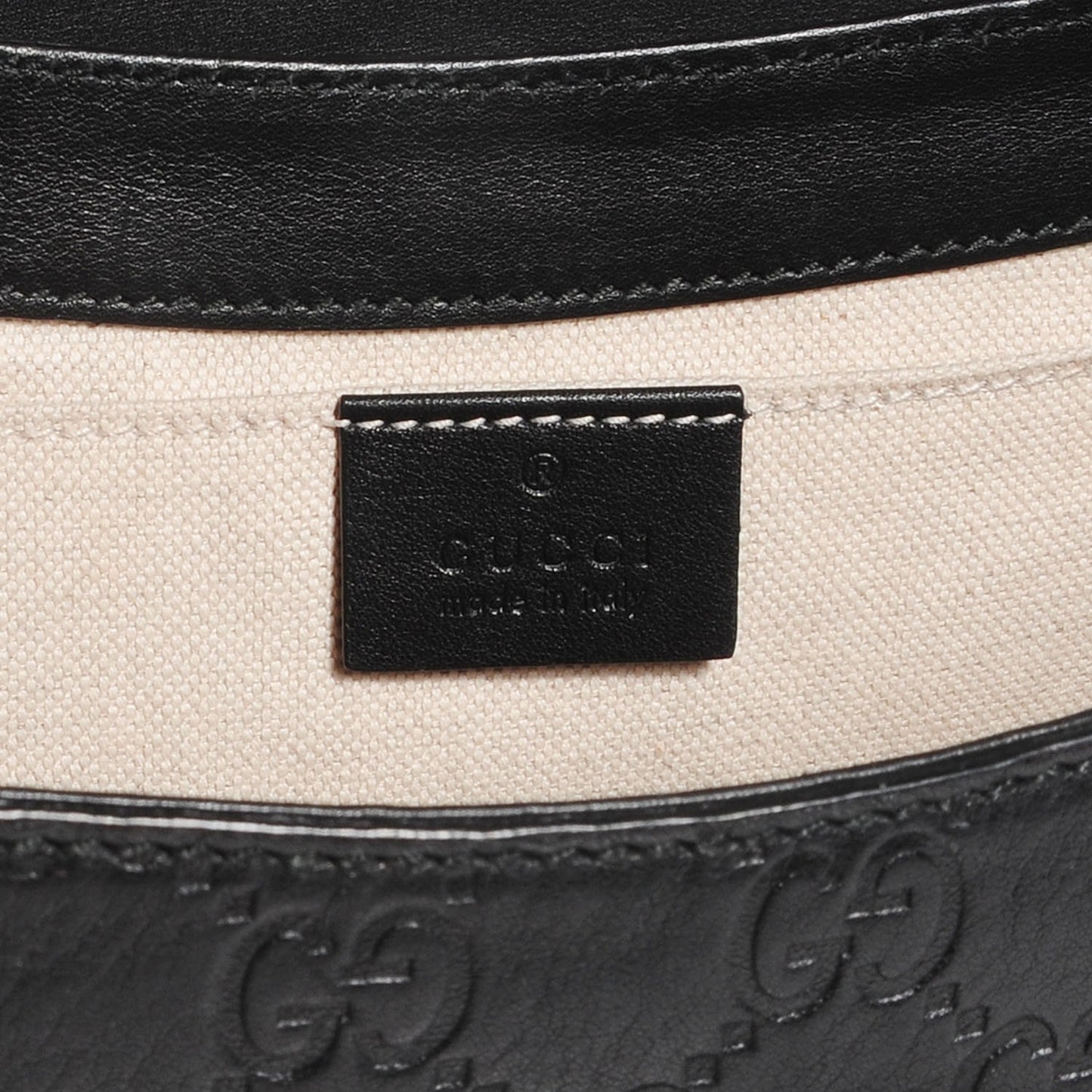 Guccissima Medium Emily Chain Shoulder Bag Black