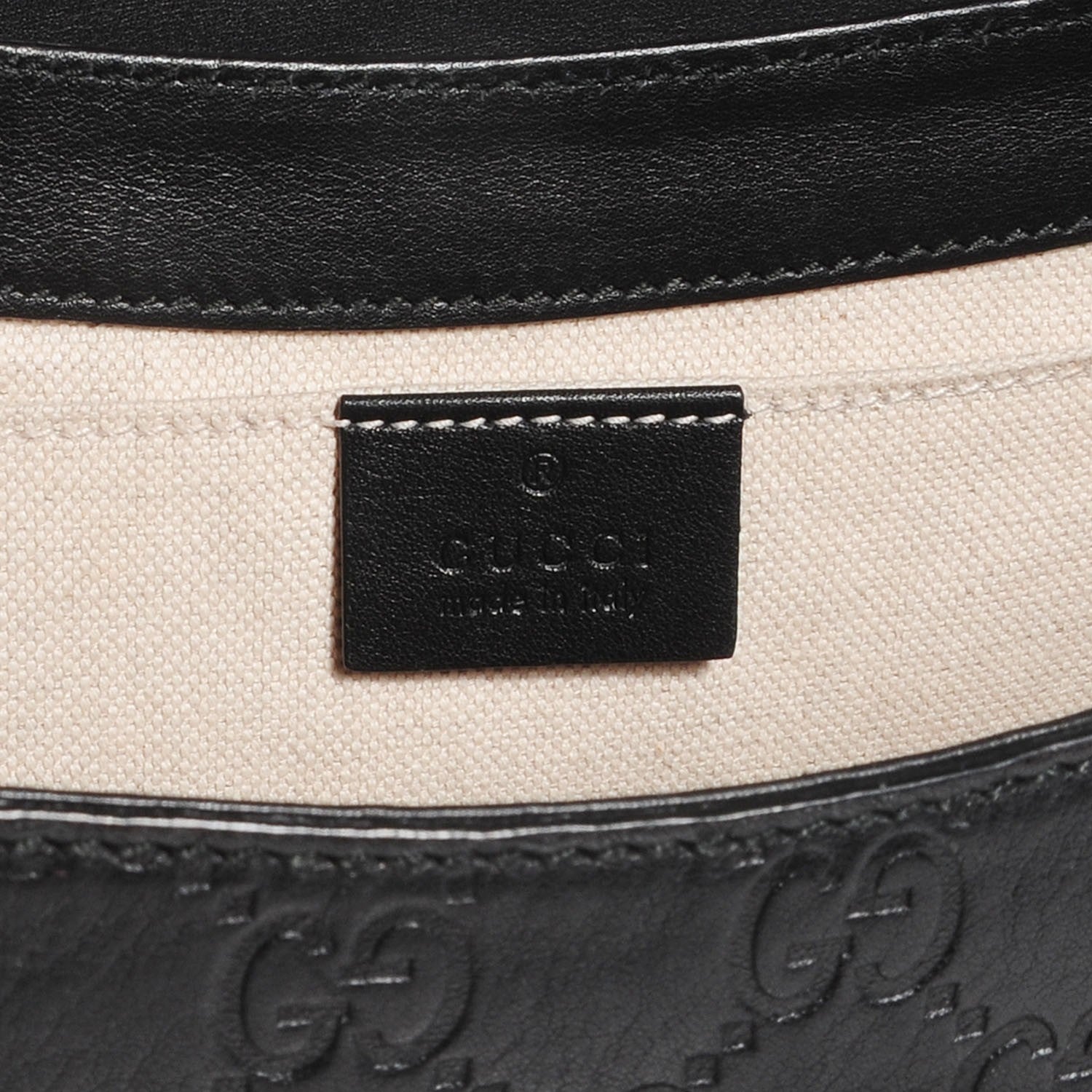 Gucci Guccissima Medium Emily Chain Shoulder Bag Black 5 of 9