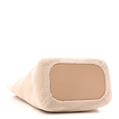 Loro Piana Cashfur Calfskin Large Sesia Tote Ancient Paper 4 of 9