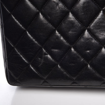Chanel Lambskin Quilted Jumbo Single Flap Black 12 of 16