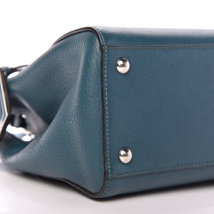 Fendi Vitello Elite Petite 2Jours Tote Oceano 6 of 10