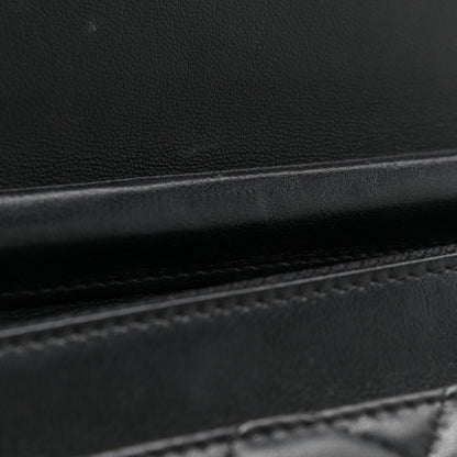 Chanel Lambskin Quilted Boy Wallet On Chain WOC Black 10 of 11