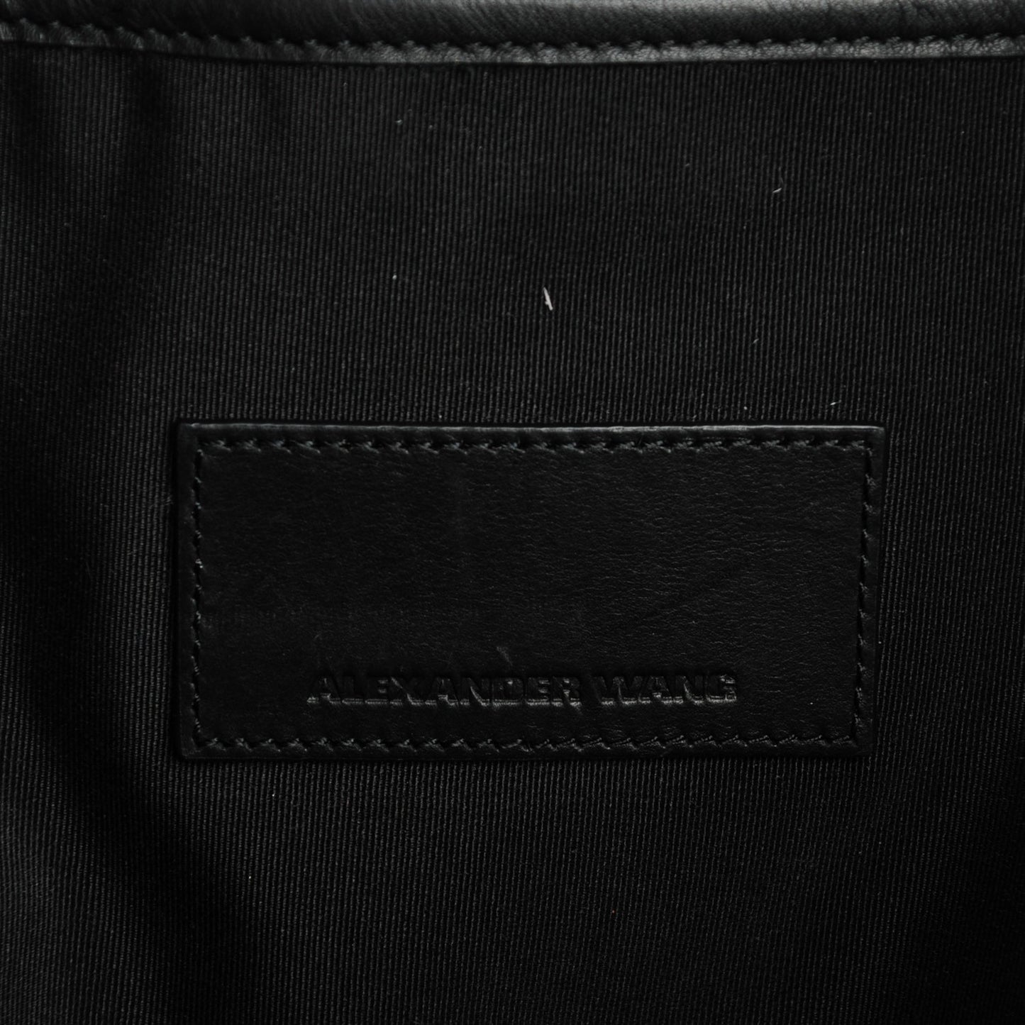 Pebbled Lambskin Studded Runway Backpack Rhodium Hardware