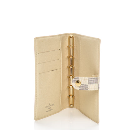 Louis Vuitton Damier Azur Small Ring Agenda Cover 5 of 6