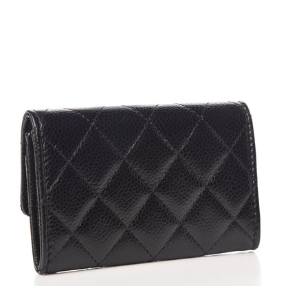 Chanel Caviar Quilted Flap Card Holder Black 3 of 9