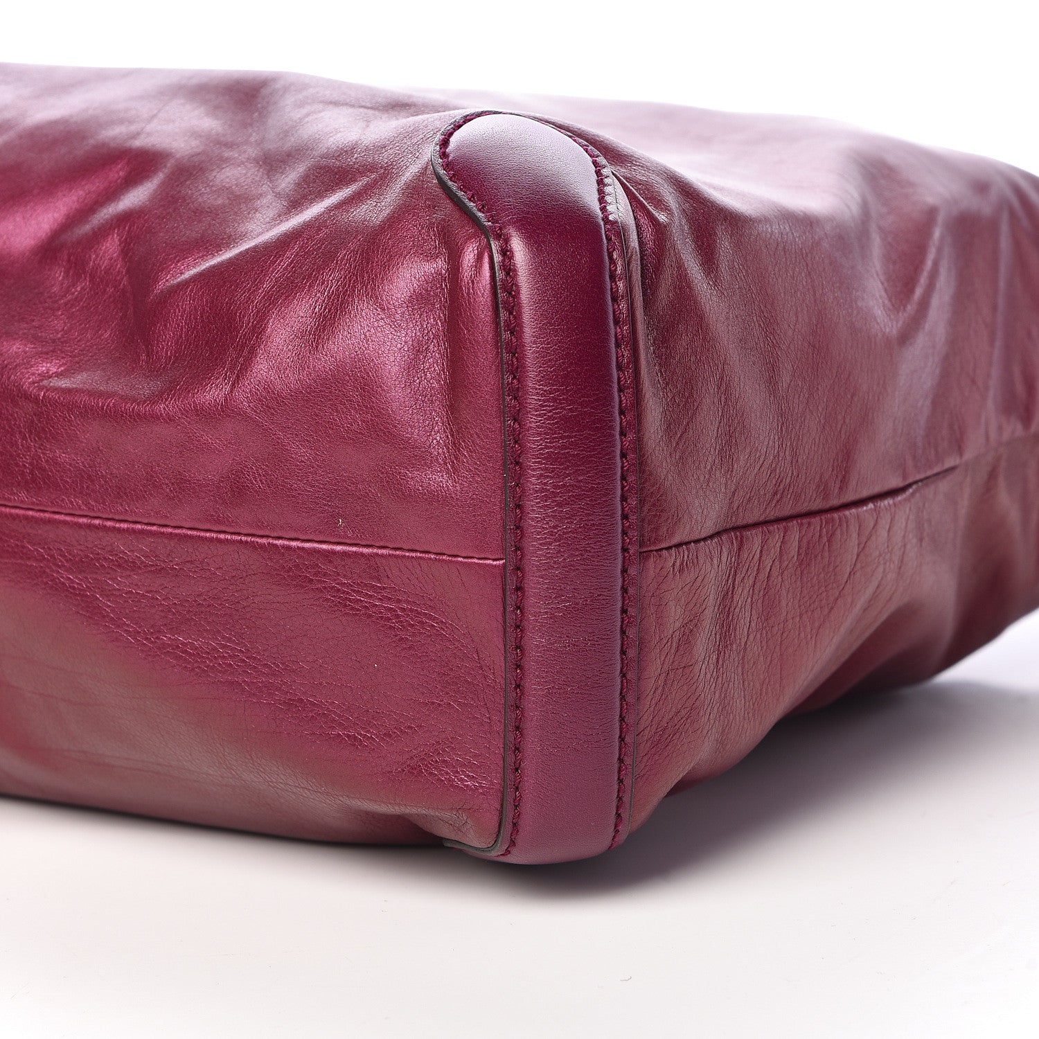 Gucci Metallic Calfskin Medium Galaxy Hobo Purple 9 of 10