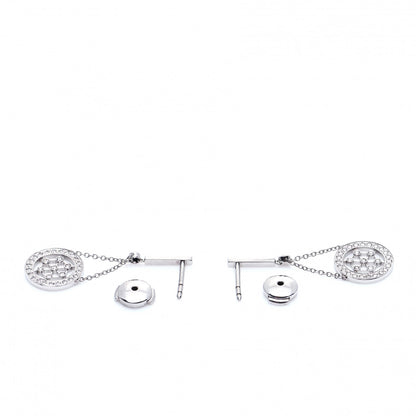Tiffany Platinum Diamond Voile Drop Earrings 5 of 7