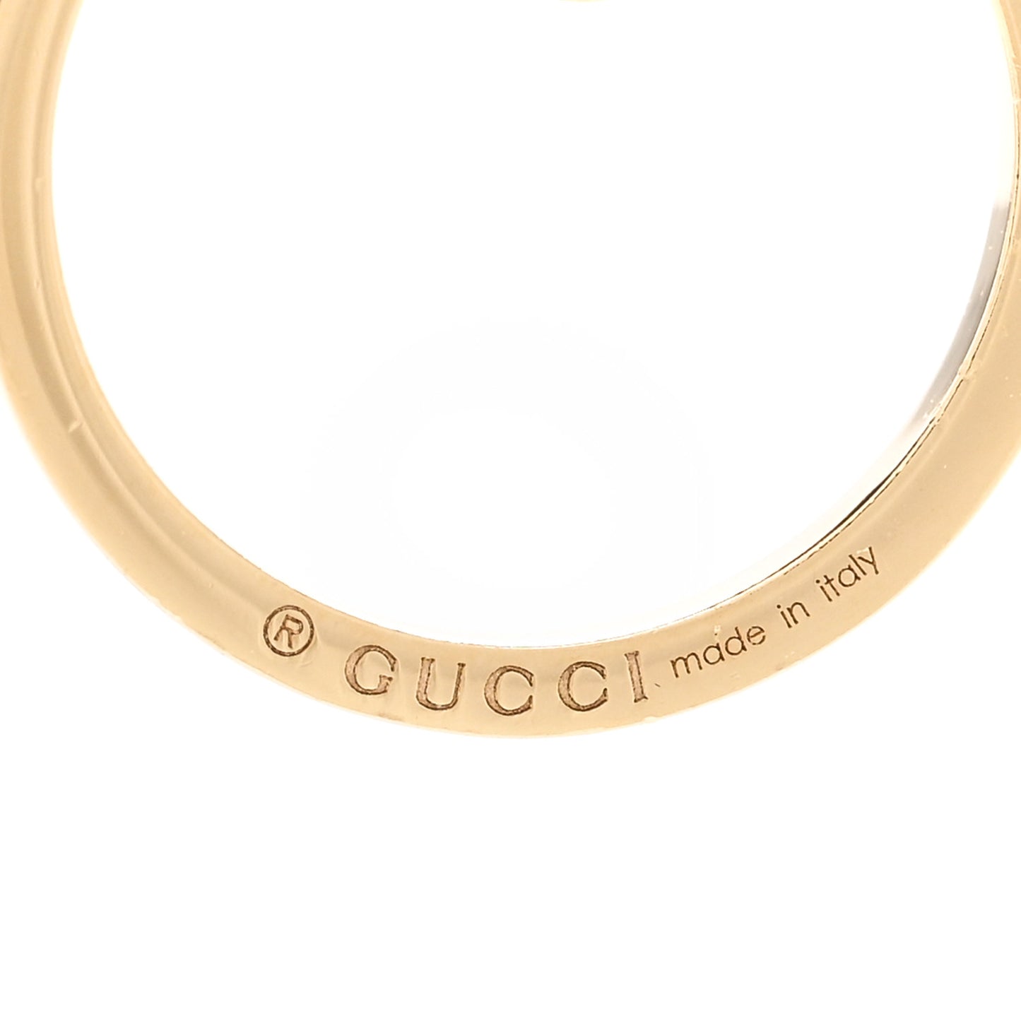 18K Yellow Gold Running G Single Earring
