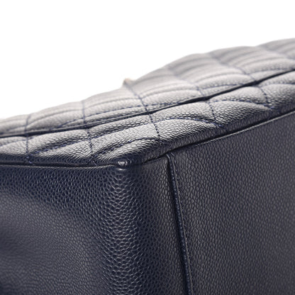 Chanel Caviar Quilted Grand Shopping Tote GST Dark Navy Blue 13 of 13