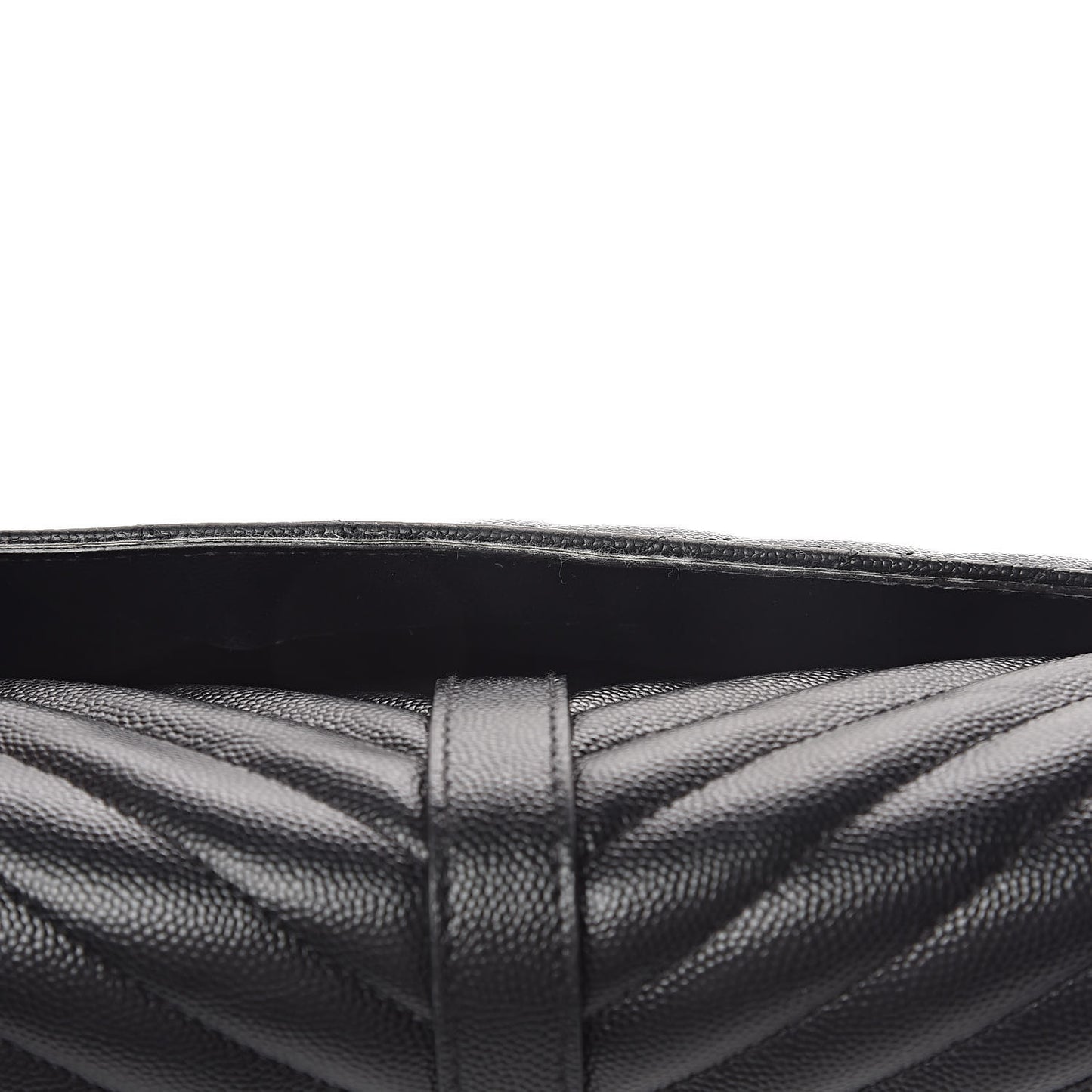 Grain De Poudre Matelasse Chevron Large Monogram Satchel Black