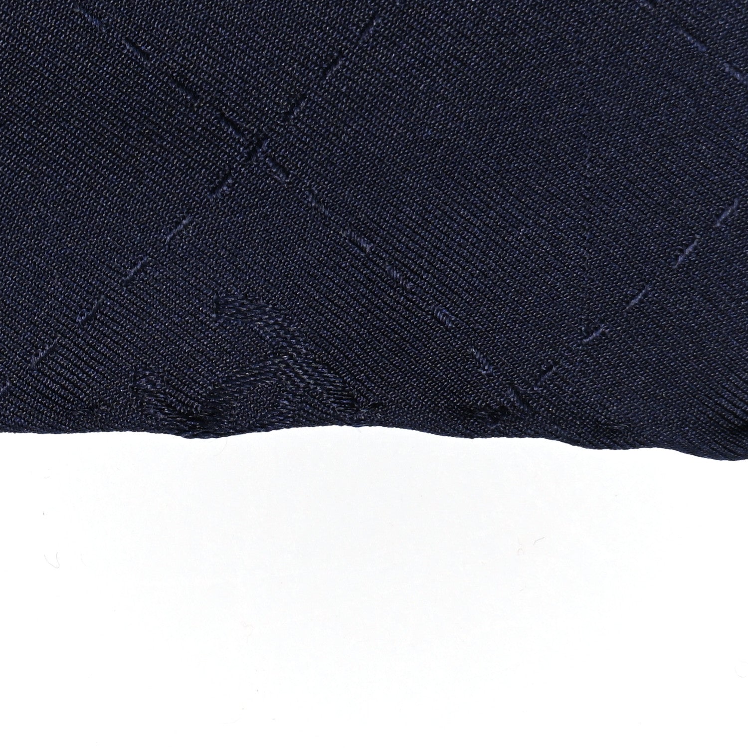 Chanel Silk CC Square Scarf Navy 8 of 10