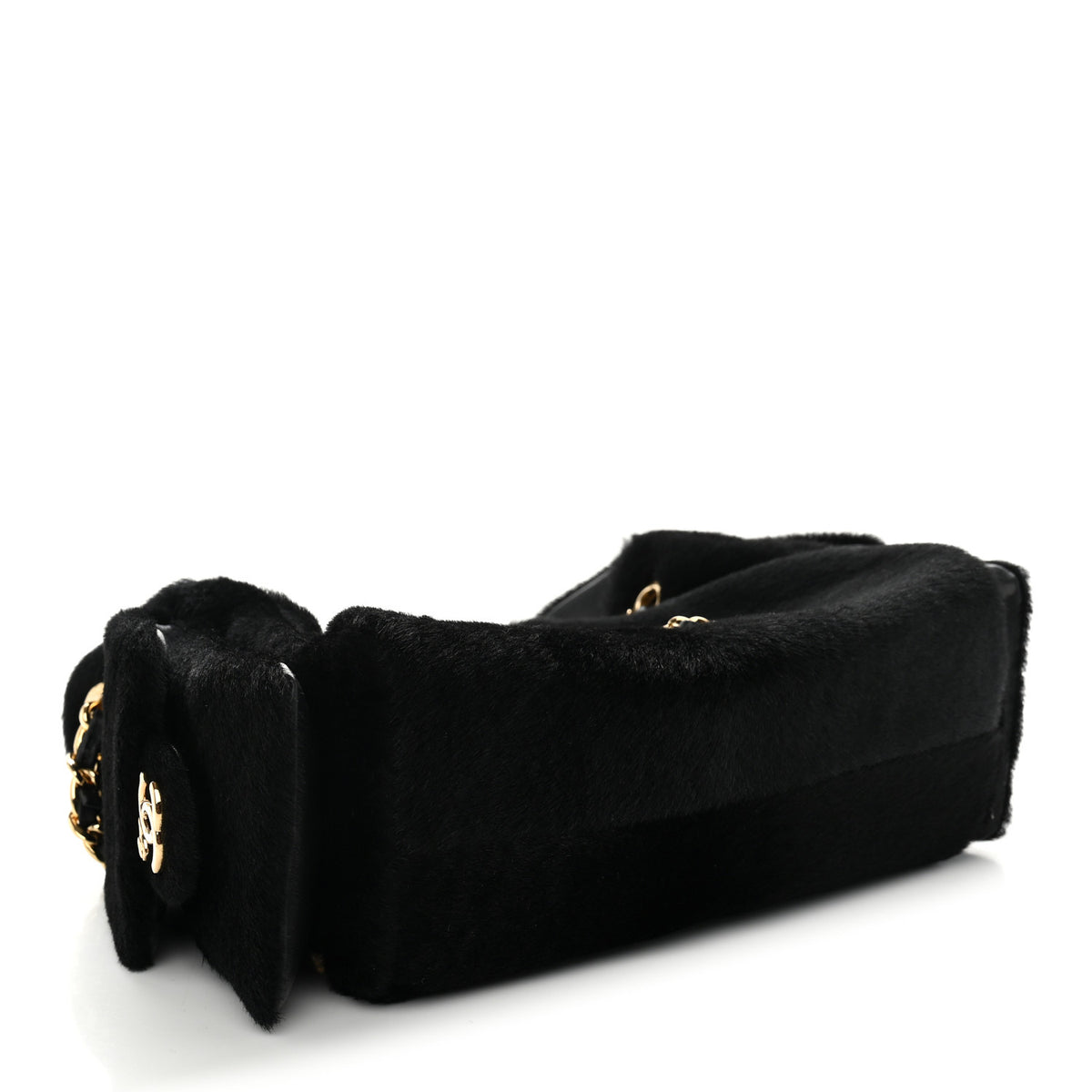 Chanel Pony Hair Mini Chanel 25 Handbag Black 4 of 11