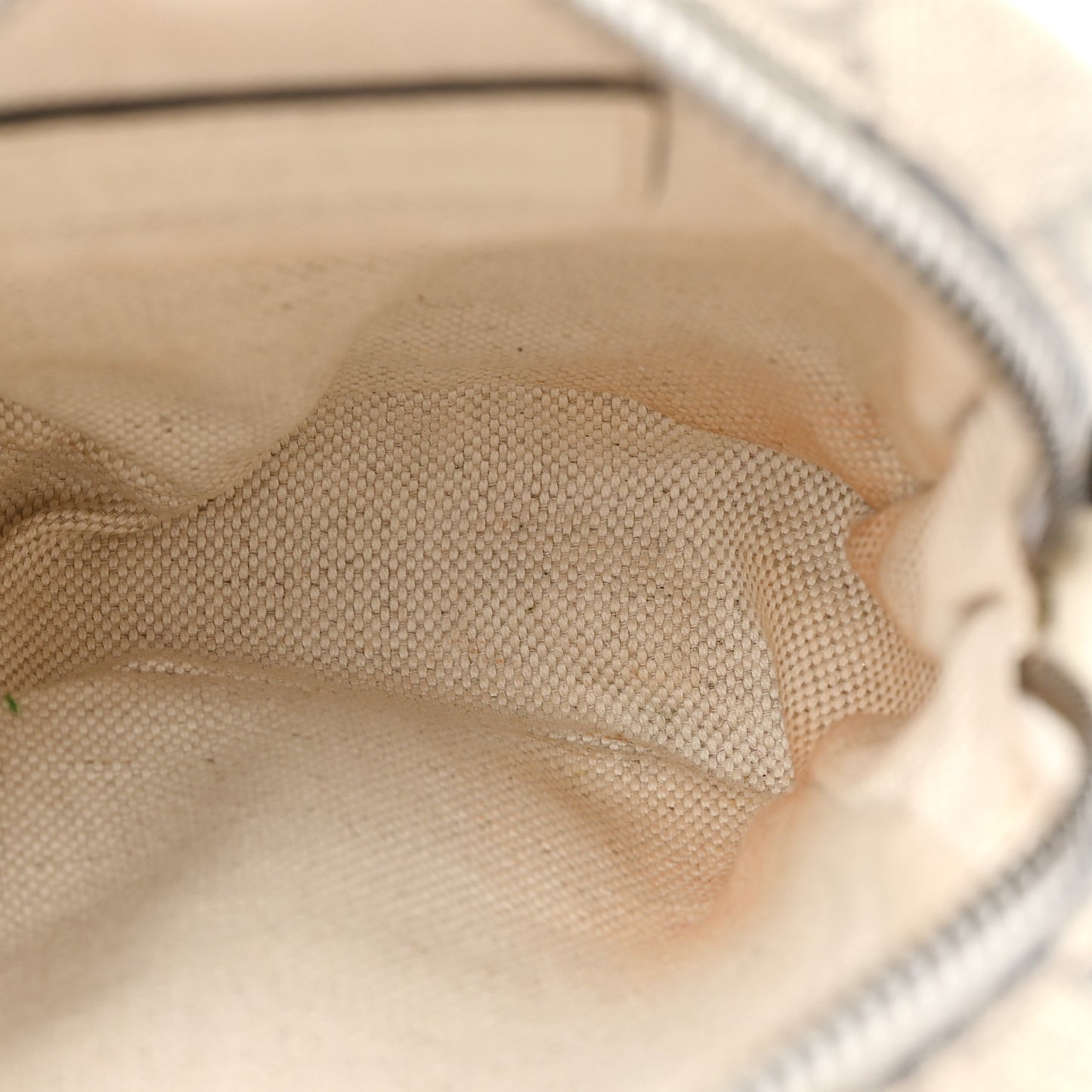 GG Supreme Monogram Web Mini Ophidia Double Zip Messenger Bag Beige Ebony Mystic White